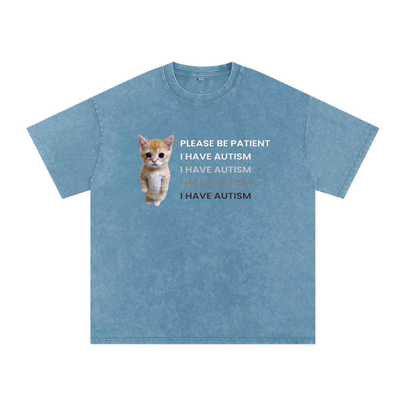 Please Be Patient - I Have Autism - Acid Wash Tee