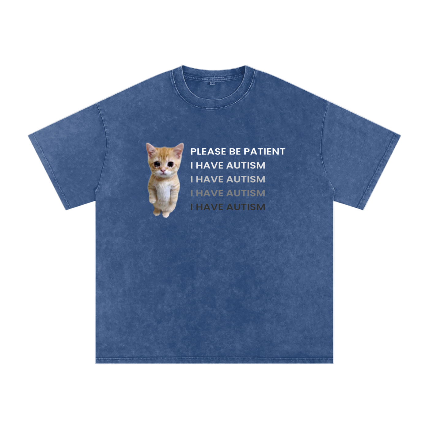 Please Be Patient - I Have Autism - Acid Wash Tee