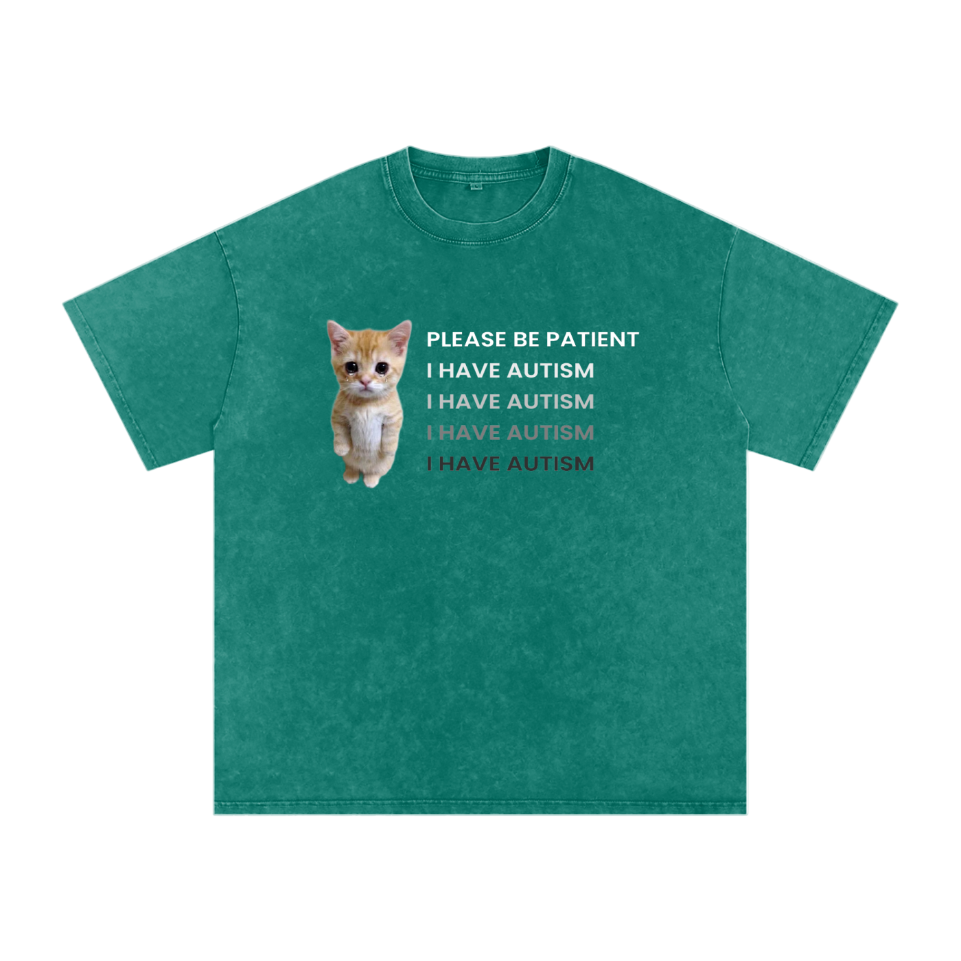 Please Be Patient - I Have Autism - Acid Wash Tee