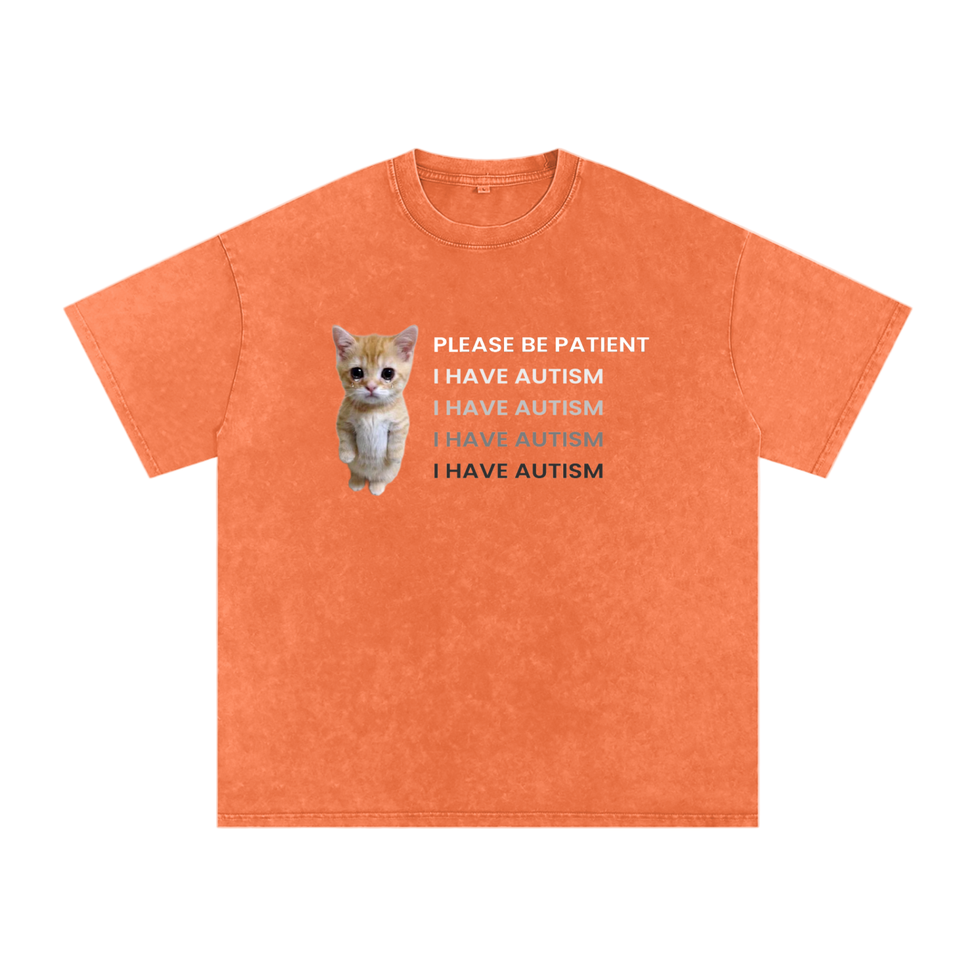 Please Be Patient - I Have Autism - Acid Wash Tee