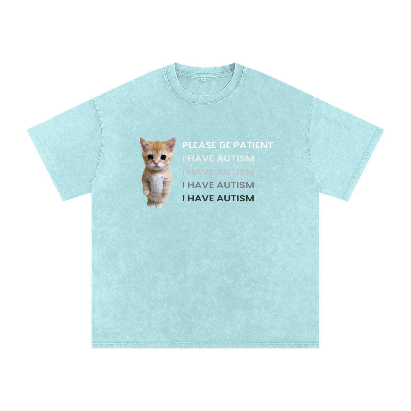 Please Be Patient - I Have Autism - Acid Wash Tee