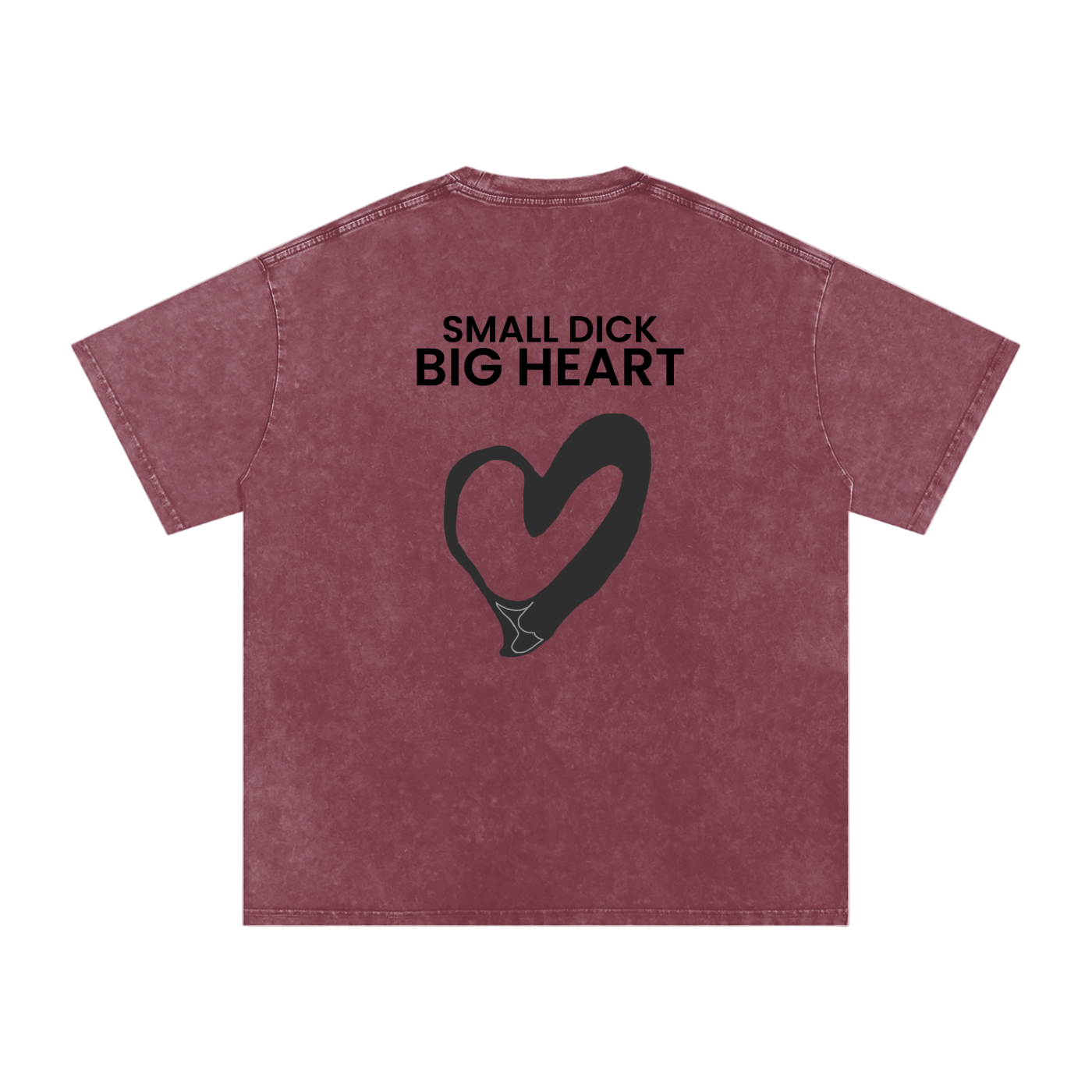 Small Dick Big Heart - Acid Wash Tee