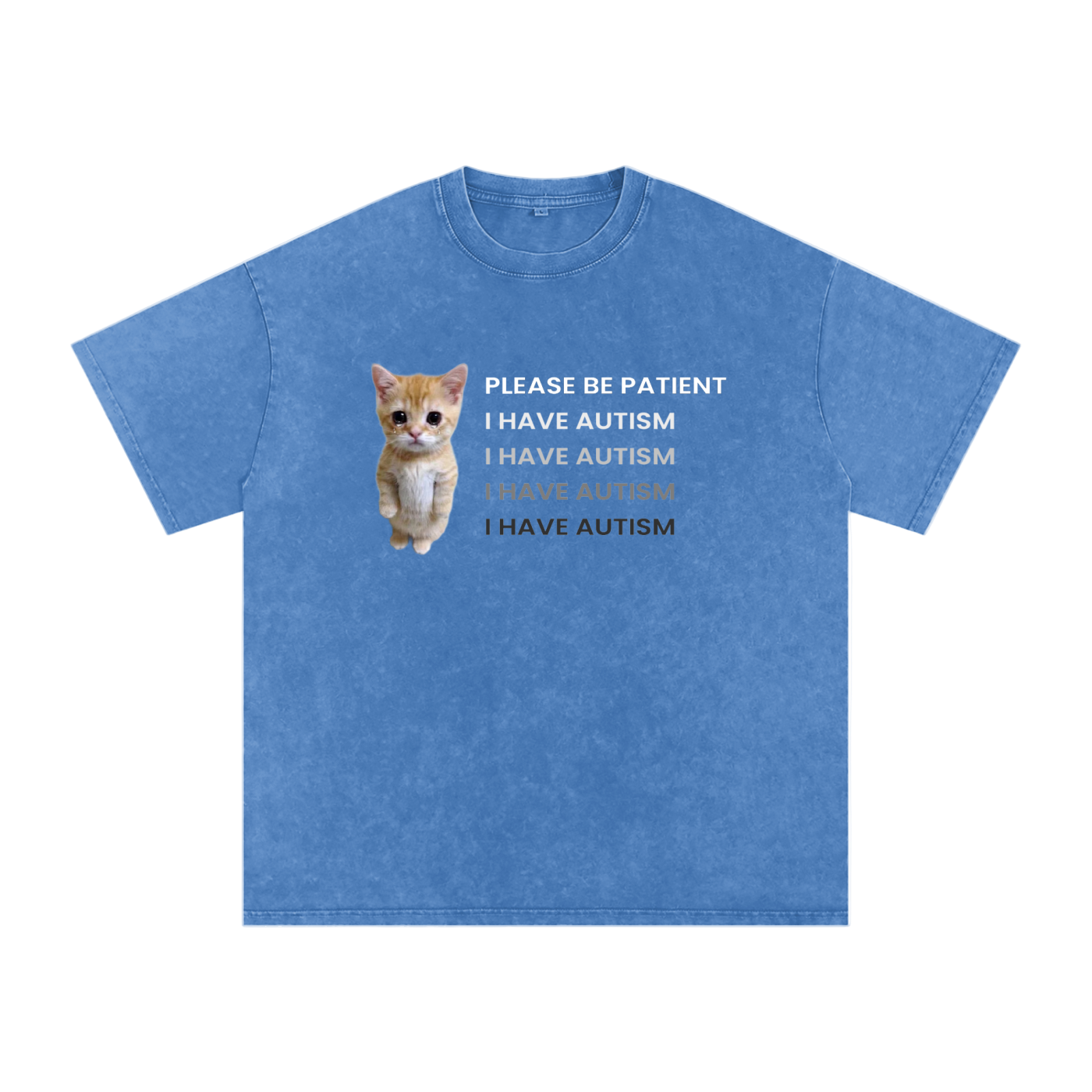 Please Be Patient - I Have Autism - Acid Wash Tee