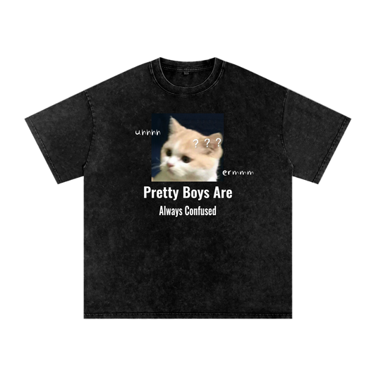 Pretty Boys Are Always Confused - Acid Wash Tee