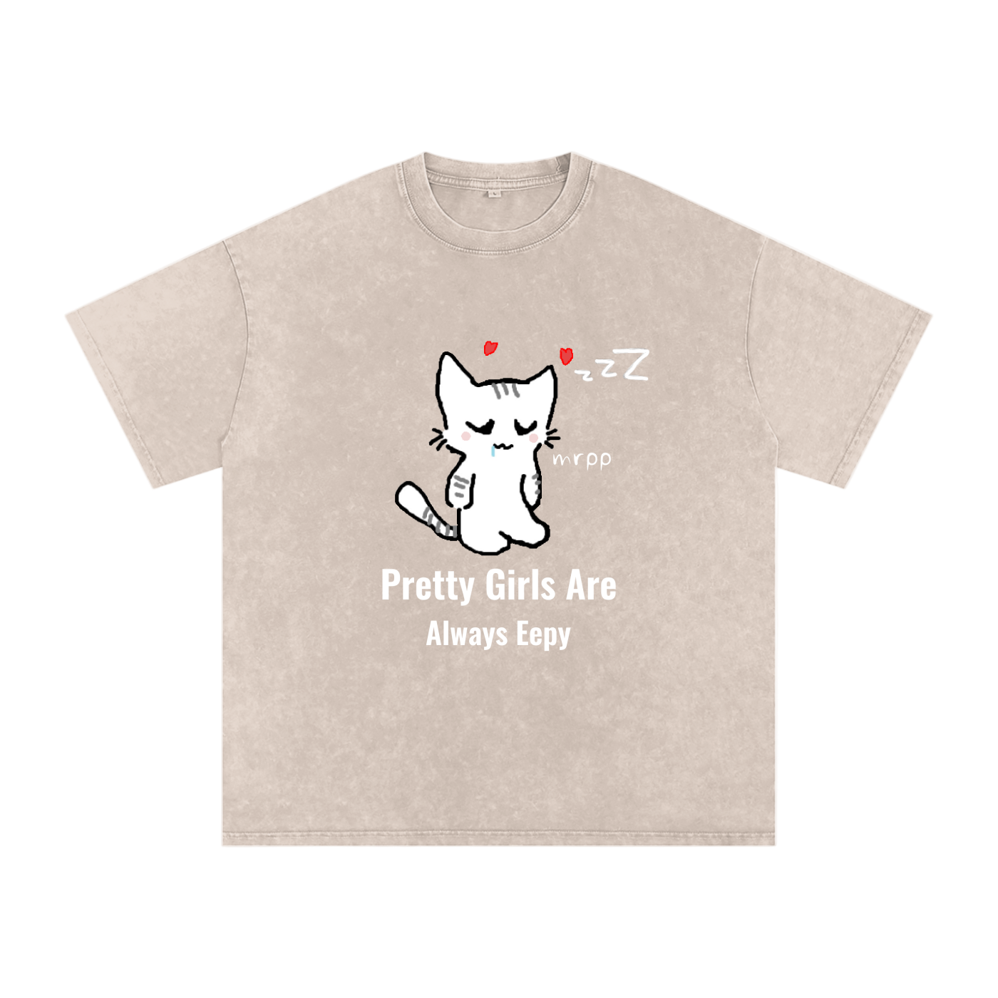 Pretty Girls Are Always Eepy - Acid Wash Tee [USA]