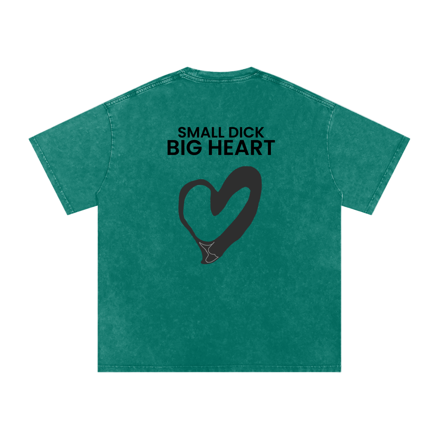 Small Dick Big Heart - Acid Wash Tee