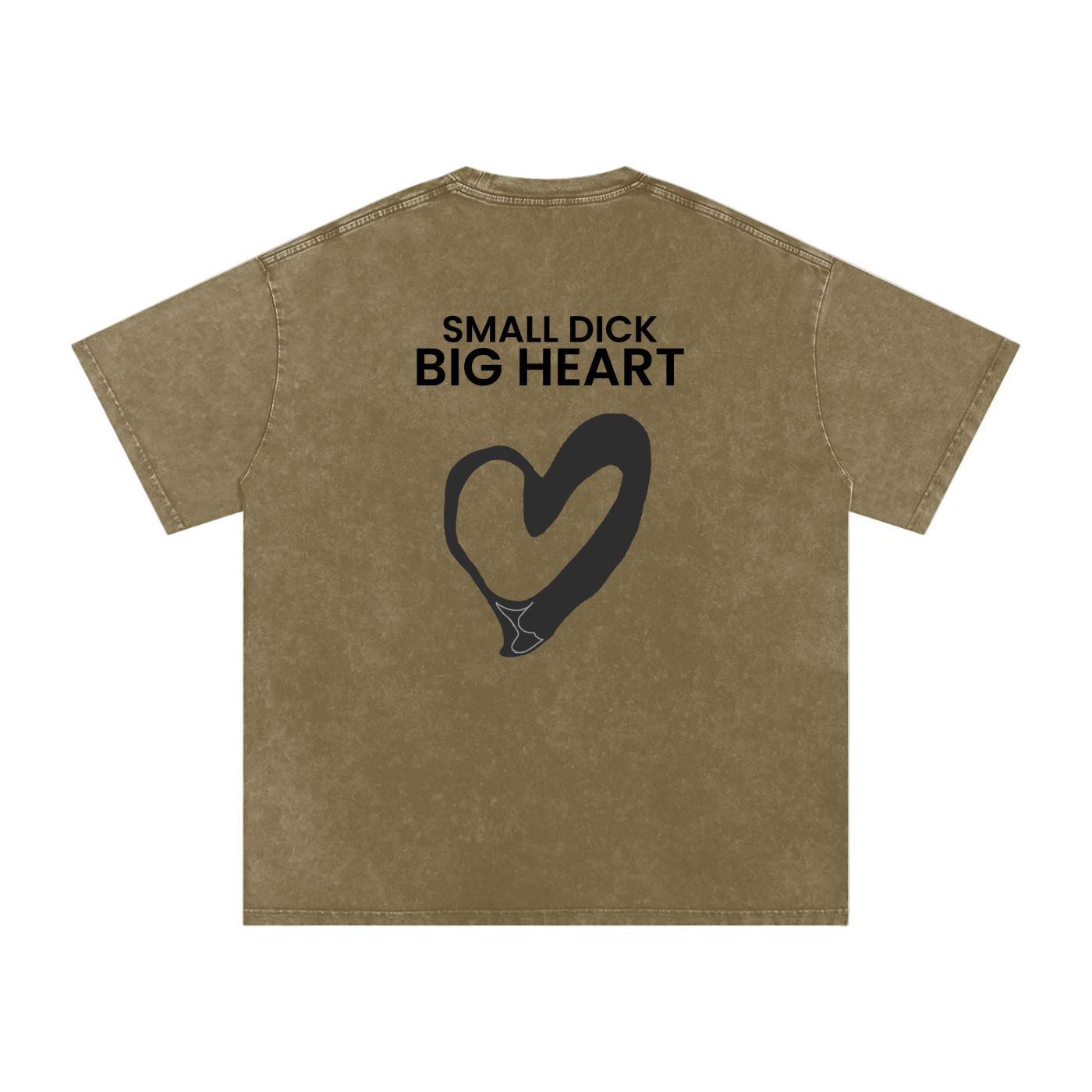 Small Dick Big Heart - Acid Wash Tee